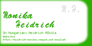 monika heidrich business card