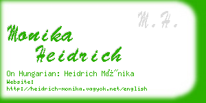 monika heidrich business card